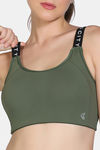Zelocity  Medium Impact Quick Dry Sports Bra - Four Clover Leaf — thumbnail 5